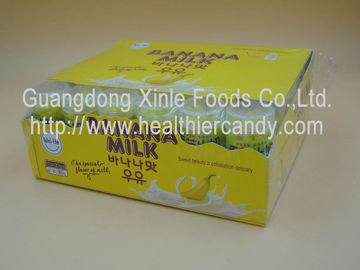 Innovative Round Banana Chewy Milk Candy With Sugar 20 Pcs * 30 Boxes